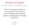 Bamboo Leaf Agate Energy Bracelet