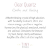 Clear Quartz Palm Stone