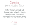 Selenite Palm Stone