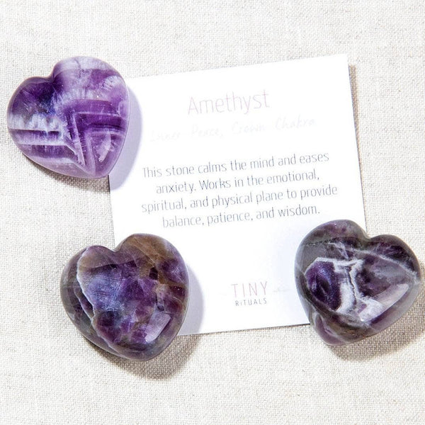 Amethyst Mini Heart Gift Set