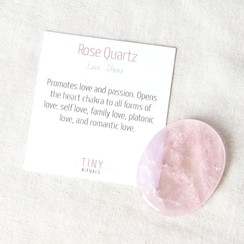 Rose Quartz Worry Stone