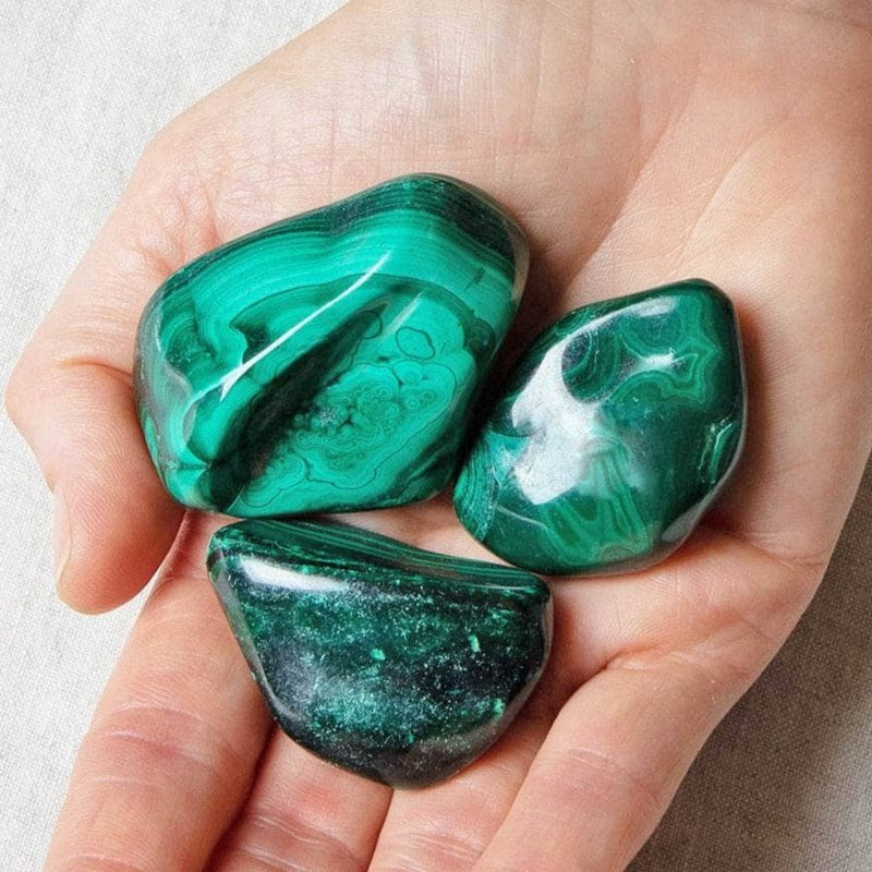 Real Malachite Stone Set