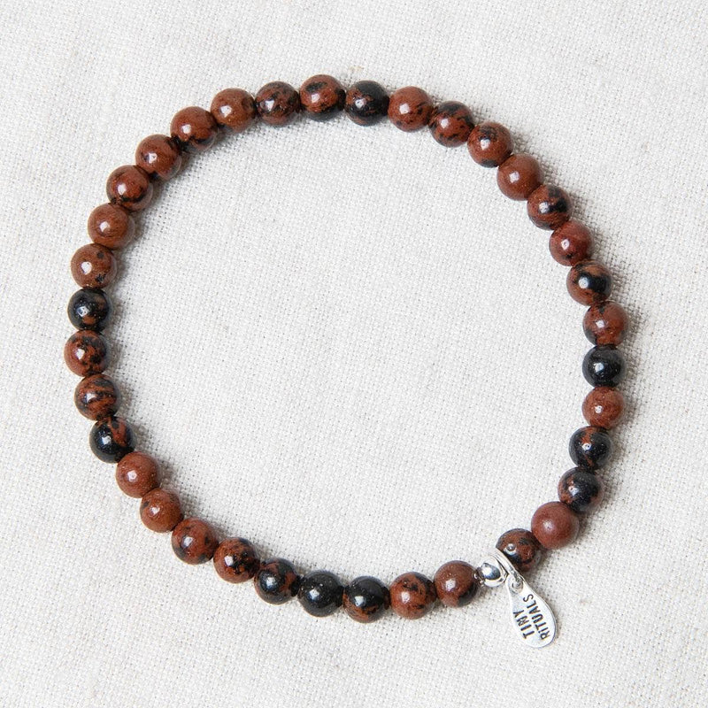 Mahogany Obsidian Energy Bracelet