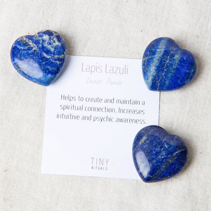 Lapis Lazuli Mini Heart Set