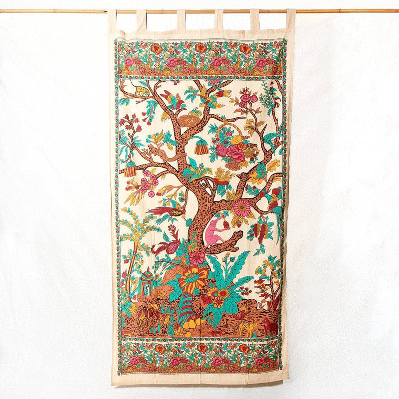 Tree of Life Curtain - Natural