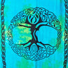 Celtic Tree of Life Tie Dye Curtain