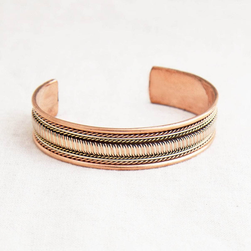 Tibetan Handcrafted Copper Infinity Bracelet
