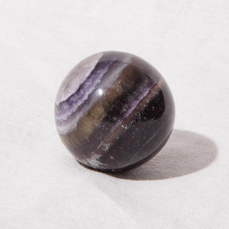 Purple Rainbow Fluorite Sphere with Tripod