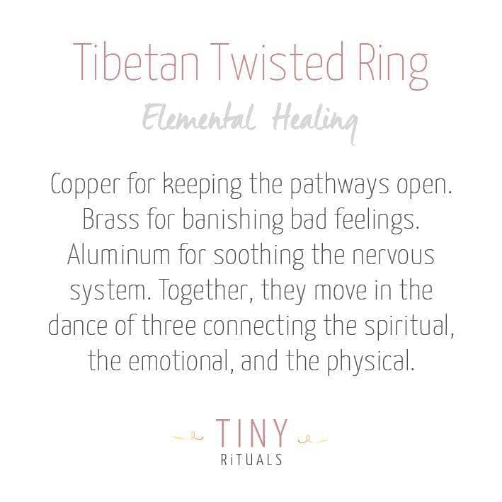 Tibetan Twisted Healing Ring