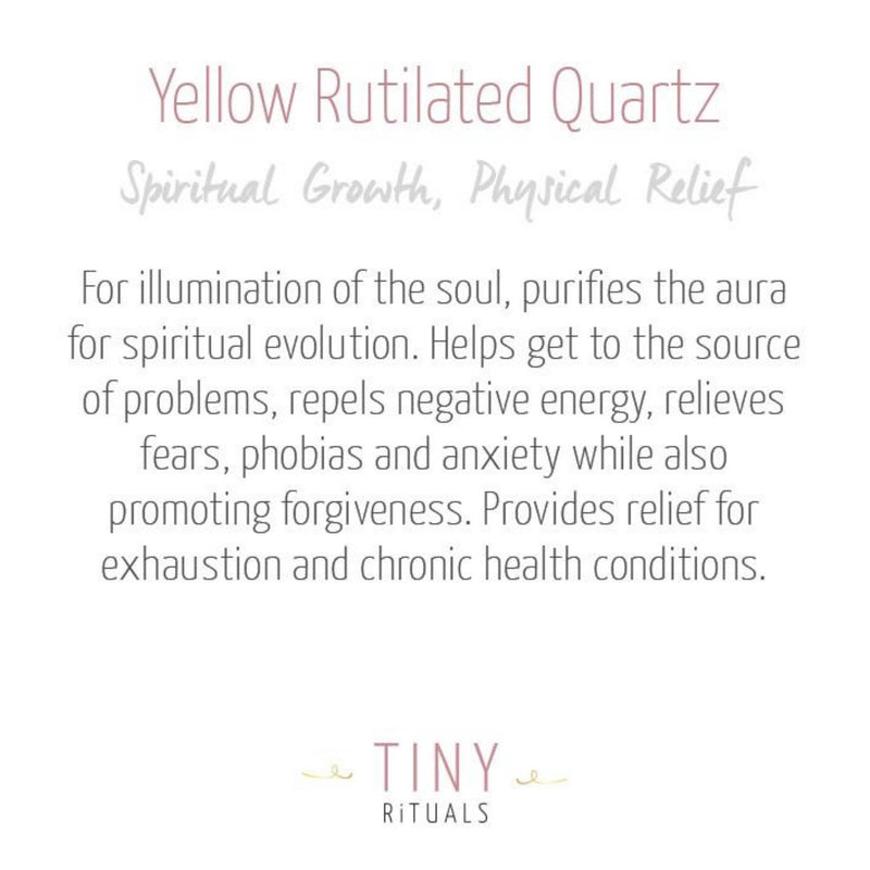 Yellow Rutilated Quartz Energy Bracelet