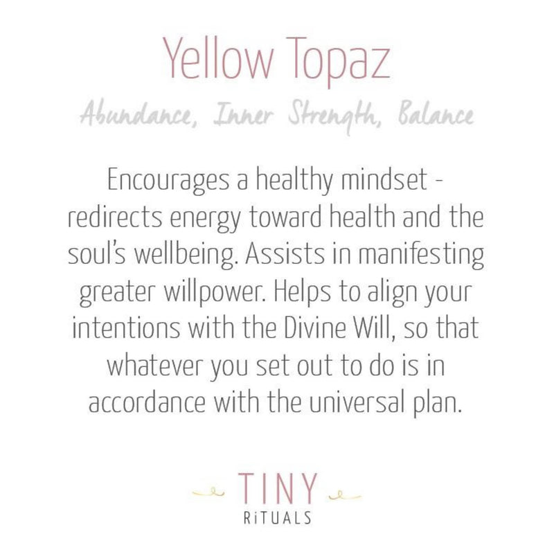 Yellow Topaz Energy Bracelet