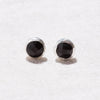 Black Onyx Silver Stud Earrings