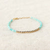 Gold Beaded Amazonite Bracelet