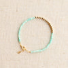 Gold Beaded Amazonite Bracelet