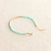 Gold Beaded Amazonite Bracelet