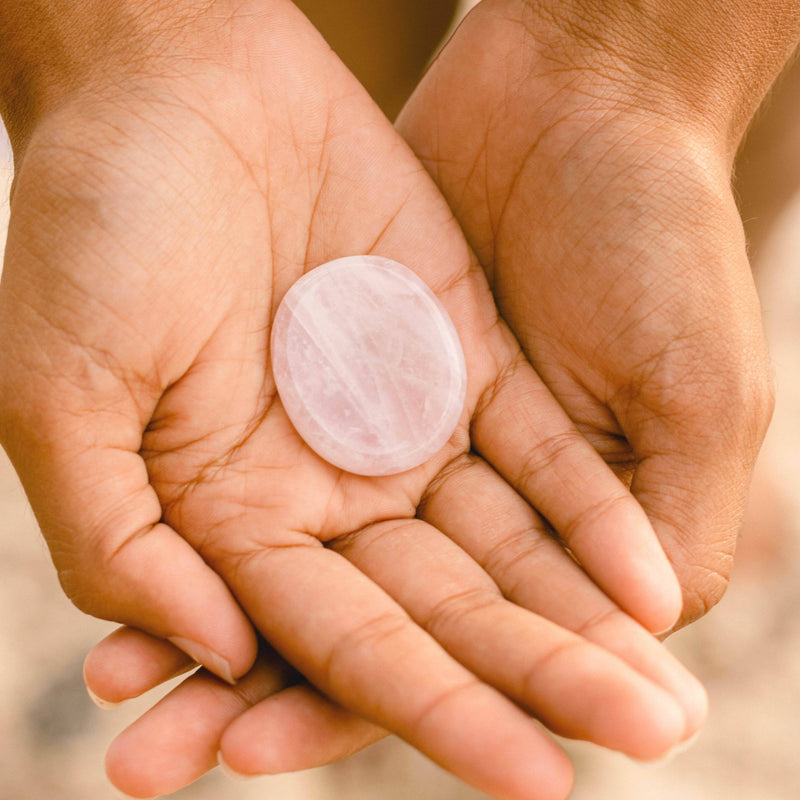 Rose Quartz Worry Stone