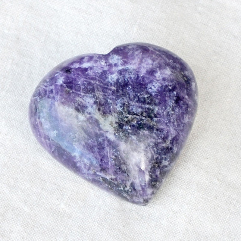 Lepidolite Heart