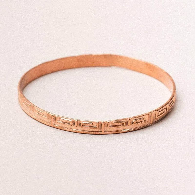 Aztec Copper Bangle