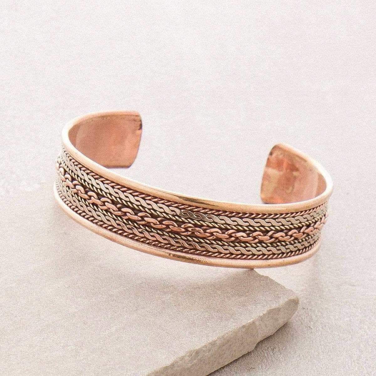 Touchstone Copper magnetic healing bracelet Tibetan style. Hand Touchstone Copper magnetic healing bracelet Tibetan style. Hand