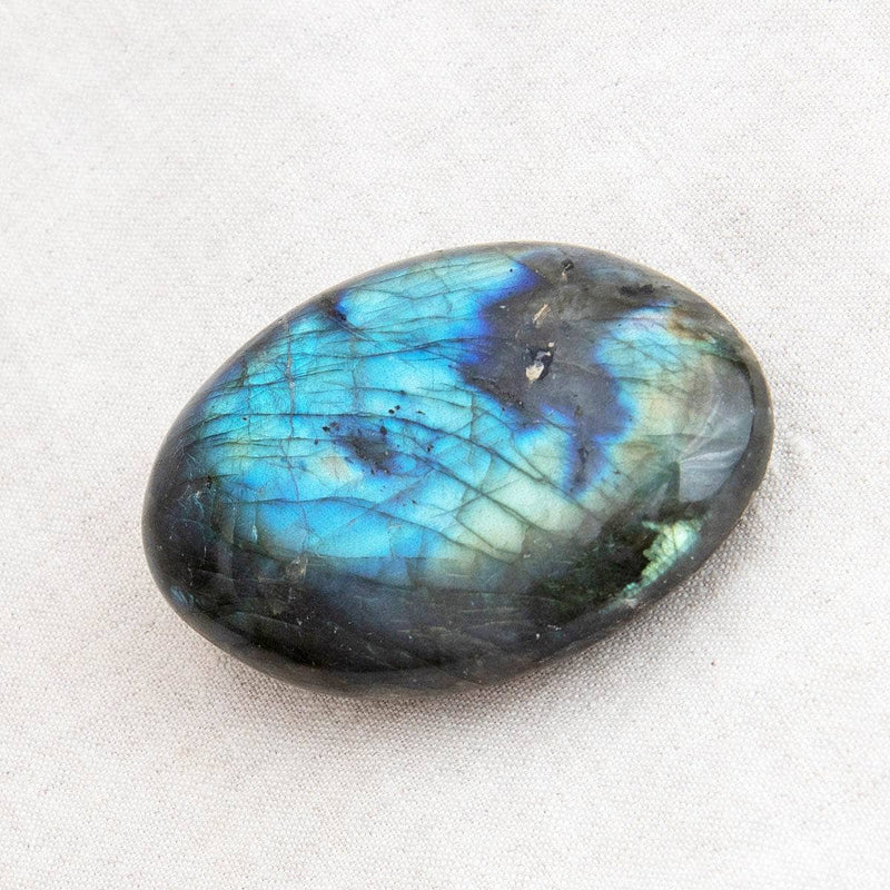 Labradorite Blue Flame Palm Stone
