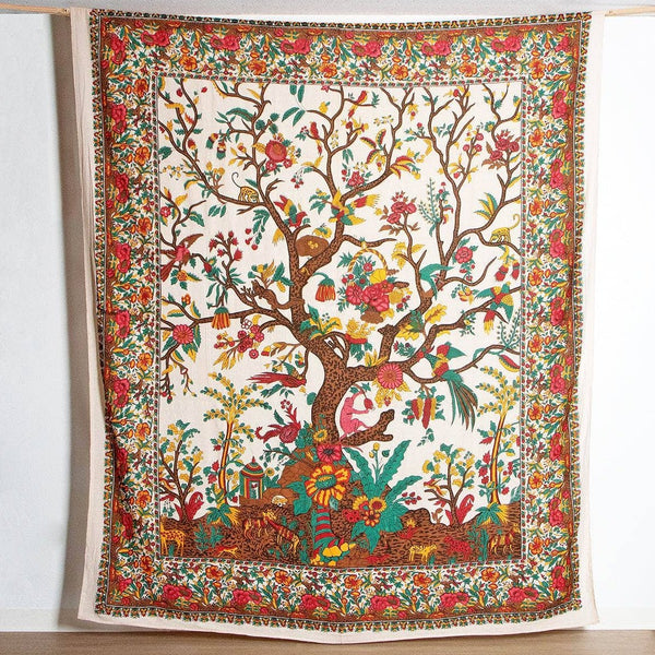 Tree of Life Tapestry - Natural