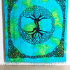 Celtic Tree of Life Tie Dye Tapestry w/Fringe
